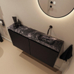 MONDIAZ TURE-DLUX Meuble toilette - 100cm - Urban - EDEN - vasque Lava - position droite - sans trou de robinet SW1103665