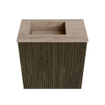 Mondiaz JOYA-DLUX Meuble de toilette 40cm - couleur Shadow - Lavabo FAYE position Gauche Sans trou de robinet couleur Saba SW1425113