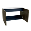 Mondiaz JOYA 70cm meuble de toilette - couleur Shadow - Lavabo FAYE position Gauche Sans trou de robinet couleur Talc. SW1421403