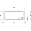 Duravit D Code douchebak 170x75x8.5cm acryl rechthoekig wit 0295850