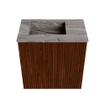 Mondiaz JOYA-DLUX Meuble de salle de bains - 40cm - couleur Ruby - Vasque FAYE position Gauche 1 trou de robinet couleur Sombra. SW1425654