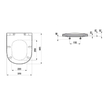 Laufen Lua closetzitting 36.7x44.6x4.6cm met quickrelease en softclose zitting en deksel RVS bevestiging Duroplast Pergamon SW786337