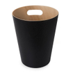 Poubelle Umbra Woodrow - 23x23x28cm - 7,5 litres - noir/naturel SW539536