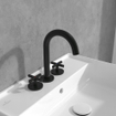 Villeroy & Boch Loop & Friends Robinet de lavabo à trois trous - noir mat SW974349