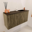 Mondiaz JOYA 80cm meuble de toilette - couleur Dusk - Vasque FAYE position Droite 1 trou de robinet couleur Urban. SW1421650
