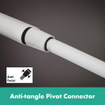 HansgrohePulsify Puro1jet showerpipe ecosmart 260 thermostatisch 3jet handdouche en doucheslang 160cm mat wit SW1151840