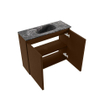 MONDIAZ TURE-DLUX Meuble toilette - 60cm - Rust - EDEN - vasque Lava - position centrale - 1 trou de robinet SW1104009