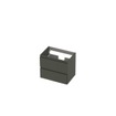 INK Wastafelonderkast - 60x40x52cm - 2 lades - greeploos - MDF lak - Mat beton groen SW416526