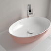 Villeroy & Boch Artis lavabo à poser - ovale 61x41x12.5cm - sans trou de robinet sans trop-plein powder SW68824