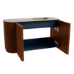 Mondiaz JOYA-DLUX 71.6cm toiletmeubel - ronding links kleur Ruby - Wastafel FAYE positie Rechts 1 kraangat kleur Arena. SW1425299