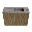 Mondiaz JOYA-DLUX Meuble de toilette 60cm - couleur Dusk - Vasque FAYE position Droite 1 trou de robinet couleur Sombra. SW1426124