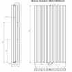 Plieger Siena designradiator verticaal dubbel 1800x462mm 1564W wit 7253144