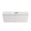 MONDIAZ TURE-DLUX Meuble toilette - 120cm - Cale - EDEN - vasque Ostra - position centrale - sans trou de robinet SW1104739