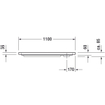 Duravit D-code receveur de douche 110x75x8.5cm acrylique blanc 0295847