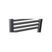 Sanicare Radiateur électrique - 172x60cm - 1127W - design - thermostat - noir - en bas à droite - gunmetal (anthracite) SW1000710