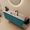 MONDIAZ TURE-DLUX meuble de toilettes 100 cm Smag. EDEN lavabo Glace position milieu. Avec 1 trou de robinet. SW1103559