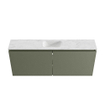 MONDIAZ TURE-DLUX Meuble toilette - 120cm - Army - EDEN - vasque Opalo - position centrale - 1 trou de robinet SW1104205