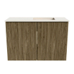 Mondiaz JOYA-DLUX 60cm meuble de toilette - couleur Dusk - Vasque FAYE position Droite Sans trou de robinet couleur Meli. SW1425807