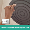 Hansgrohe Pulsify hoofddouche 26cm 1jet zonder arm mat zwart SW651071