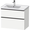 Duravit D-neo Meuble sous vasque 78.4x45.2x62.5cm 2 tiroirs Blanc mat SW640759