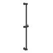 IVY Pact Ensemble de douche de pluie - encastré - symmetry - inverseur d'arrêt 2 voies - bras de plafond 15cm - tête de douche medium 25cm - barre de douche avec sortie - flexible de douche 150cm - douchette satin spray - Noir mat PED SW1036284