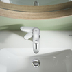 GROHE Swift QuickFix Wastafelkraan - s-size - met push open waste - chroom SW1109189