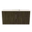Mondiaz JOYA-DLUX Meuble de salle de bains 80cm - couleur Shadow - Vasque FAYE position Milieu Sans trou de robinet couleur Meli SW1424872