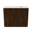 Mondiaz JOYA-DLUX Meuble de toilette 50cm - couleur Walnut - Vasque FAYE position Droite Sans trou de robinet couleur Nata. SW1424464