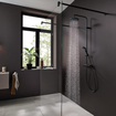 Hansgrohe Vernis Blend colonne de douche avec thermostat ecosmart mat noir SW647136