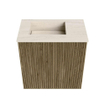 Mondiaz JOYA-DLUX Meuble de salle de bains 40cm - couleur Dusk - Vasque FAYE position Gauche Sans trou de robinet couleur Meli. SW1425806