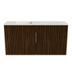 Mondiaz JOYA-DLUX 80cm toiletmeubel - kleur Walnut - Wastafel FAYE positie Links 1 kraangat kleur Ostra. SW1422596