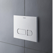 Plaque de commande mécanique Duravit DuraSystem 21,7x14,7cm blanc SW500266