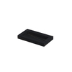 INK Pitch wastafel - 80x45x9cm - 1 wasbak - 0 kraangaten - drain keramiek Lauren black mat SW693268