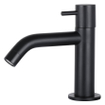 Differnz Solid Pack lave-mains 36X18.5cm Rectangulaire avec robinet, vidange et siphon Solid Surface Noir mat SW450879
