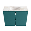 MONDIAZ TURE-DLUX Meuble toilette - 60cm - Smag - EDEN - vasque Frappe - position centrale - sans trou de robinet SW1103011