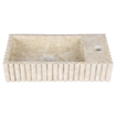 Differnz Ribba fontein - 40x20x9cm - marmer - beige SW1566359