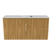 Mondiaz JOYA-DLUX 80cm toiletmeubel - kleur Oak - Wastafel FAYE positie Midden Zonder kraangat kleur Opalo. SW1422140