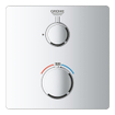 Grohe Grohtherm Mitigeur thermostatique encastré - 2 boutons - sans inverseur - rectangulaire - chromé SW236917