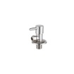 Fortifura Calvi Robinet d'équerre - 1/2" raccord mural - 3/8" / 10mm raccord autofreinant flexible - inox brossé SW1123170