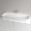 Villeroy & Boch Finion Lavabo à poser face inférieure meulée 100x47cm avec 1 trou pour robinetterie ceramic+ avec trop-plein caché blanc SW106504