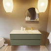 Mondiaz VICA-DLUX ensemble de meuble de salle de bain - 120cm - meuble sous-vasque armée - 2 tiroirs - lavabo encastré cloud droite - 1 trou de robinet - version haute de 60cm - ostra SW1087011