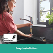 Hansgrohe Focus E2 keukenkraan met draaibare uitloop chroom 0450993