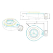 Xenz Soft douchebakafvoer Square zonder cover H.60 mm SW1002527