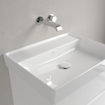 Villeroy & Boch COLLARO Lavabo 46.5x16x8.5cm sans trop-plein ni trou de robinet Ceramic+ Blanc Alpin SW358364