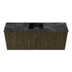 Mondiaz JOYA-DLUX 100cm meuble de salle de bains - couleur Shadow - Vasque FAYE position Milieu 1 trou de robinet couleur Lava. SW1422864