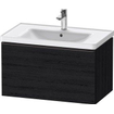 Duravit D-neo Meuble sous vasque 78.4x45.2x44cm 1 tiroir Chêne (noir) mat SW640811