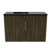 Mondiaz JOYA 60cm toiletmeubel - kleur Shadow - Wastafel FAYE positie Links 1 kraangat kleur Urban. SW1421473
