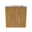 Mondiaz JOYA-DLUX 40cm meuble de toilette - couleur Oak - Lavabo FAYE position Droite 1 trou de robinet couleur Saba. SW1424145