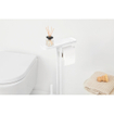 Brabantia MindSet Porte-rouleau WC - porte-brosse WC - fermé - plateau - mineral fresh white SW1407126