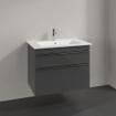 Villeroy & Boch Venticello meuble sous-lavabo - 75,3x59cm - 2x tiroir glossy grey GA52688